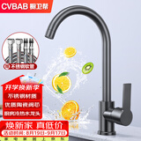 橱卫帮（CVBAB）厨房水龙头冷热水龙头枪灰色水槽水龙头双温洗菜盆水龙头CV1905H