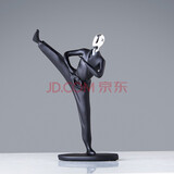 裕谷 北欧运动人物摆件工艺品客厅电视柜酒柜玄关办公室装饰道具摆设 跆拳道