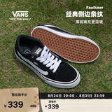 VANS范斯官方 线上专售Faulkner美式经典薄绒男鞋板鞋 黑色 41 