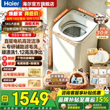 海尔（Haier）5公斤洗衣机波轮直驱变频全自动一级能效迷你洗衣机婴儿儿童洗衣机小型家用除菌神童系列毛白白 新品5kg丨直驱变频丨专研滤毛洗丨小神童B288