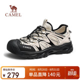 骆驼（CAMEL）RT-轻浪防撞透气水陆两穿溯溪运动凉鞋男 G16M171046 米白/黑 42