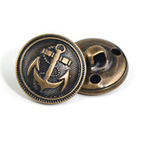 居佳乐（jujiale）金属纽扣装饰铜扣子圆形复古百搭男女西装西服大衣牛仔裤衣服扣子 古铜 21mm（6颗装）