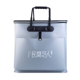 民间艺人大号加厚款活鱼桶干EVA一体成型可折叠湿分离鱼护桶钓鱼装鱼桶