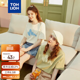 唐狮（TonLion）2026短袖T恤女半袖体恤chic宽松好看穿搭舒适宽松休闲上衣