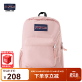 JANSPORT杰斯伯书包轻便双肩包男女旅行包简约背包电脑包学生校园 47LW7N8蜜蜡粉-单侧边袋