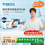 碧然德（BRITA）家用净水壶 滤水壶滤芯 MAXTRA+LE 去水垢专家滤芯 6枚装