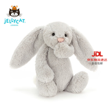 Jellycat害羞乳白色邦尼兔动物毛绒玩偶安抚玩偶娃娃送礼生日礼物 害羞银色邦尼兔 Medium