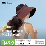 蕉下（beneunder）灯罩帽大帽檐遮阳帽子女黑胶防晒帽全脸遮阳空顶帽太阳帽BM563