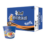 康师傅 方便面 经典鲜虾鱼板桶面102g*12 泡面整箱速食 方便食品