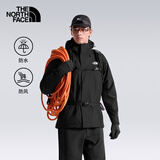 北面（The North Face）三合一冲锋衣外套男硬壳防水防风抓绒内胆连帽 JK3/黑色 S