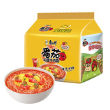 康师傅 方便面 经典番茄鸡蛋牛肉面五连包115g*5 泡面袋装速食 方便食品