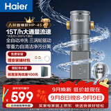 海尔（Haier）前置过滤器超大通量家用自来水过滤净水器40微米全自动反冲洗实时水压监测全屋净水HP-45