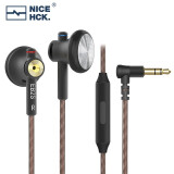 NICEHCK EB2S平头塞伊酱HiFi发烧耳机LCP振膜动圈有线线控低音流行人声古典原道耳机 EB2S黑色带麦 3.5mm
