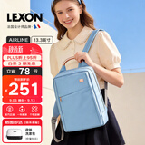 乐上（LEXON）双肩包女13.3英寸商务笔记本电脑包休闲书包通勤旅行包PU浅蓝色
