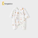 童泰（TONGTAI）婴儿蝴蝶衣秋冬0-6月宝宝连体衣哈衣爬服TS43J184-DS棕色59cm