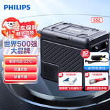 飞利浦（PHILIPS）车载压缩机制冷冰箱 车家两用12V24V冷冻冷藏TB7501 户外家居用品