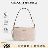 蔻驰（COACH）奢侈品奥莱款女包NOLITA19小号麻将包单肩手提腋下包送送女友礼物 CW426IMXDM浅卡其色
