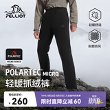 伯希和（Pelliot）[P系列]Polartec抓绒裤男女春秋摇粒绒登山裤长裤114311231黑3XL