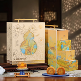 稻香村月饼礼盒装广式蛋黄莲蓉老式五仁豆沙高档送长辈礼物1500g