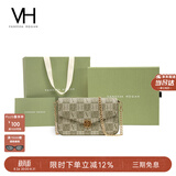 VANESSA HOGAN VH女包山茶花信封包轻奢老花链条小包单肩斜挎包生日礼物送女友
