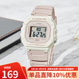 卡西欧（CASIO） 手表男女 小方块手表 多功能防水数显 学生运动手表 情人节礼物 W-218HC-4A2