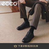 爱步（ECCO）正装鞋 增高牛皮休闲皮鞋男 雅仕男鞋系列207124 黑色43