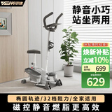 英尔健家用椭圆智能磁控踏步机漫步机室内多功能迷你椭圆仪运动健身 [顶配款]可调扶手/坡度-智联