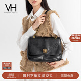 VANESSA HOGAN VH女包复古邮差包油蜡牛皮单肩包通勤斜挎大容量托特包生日礼物