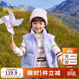巴拉巴拉童装儿童羽绒马甲2025新款冬装男女童亲子装保暖外套羽绒服简约潮