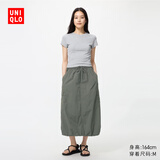 优衣库休闲工装裙女装487792 58 深绿色 M