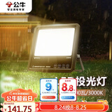 公牛（BULL）LED投光灯户外路灯庭院灯露营灯 IP65防水高亮度100W-3000K暖白光