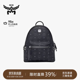 MCM STARK小号情侣款铆钉背包双肩包黑色 礼物
