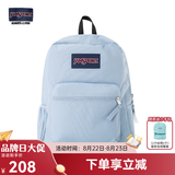 JANSPORT杰斯伯书包轻便双肩包男女旅行包简约背包电脑包学生校园 47LW7G7雾霾蓝-单侧边袋