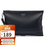 高尔夫（GOLF）男士手包柔软头层牛皮时尚信封钱包手抓包多卡位手拿包父亲节礼物