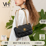 VANESSA HOGAN VH女包茵然软包轻奢小香风斜挎小包菱格链条单肩腋下包生日礼物
