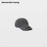 亚历山大·王[明星同款]alexanderwang大王做旧徽标装饰棒球帽休闲休闲度假 沥青色 OS（58-65cm）