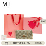 VANESSA HOGAN VH女包山茶花信封包轻奢老花链条小包单肩斜挎包生日礼物送女友