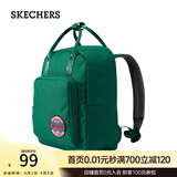 斯凯奇（Skechers）双肩包女通勤简约轻便多功能手提背包L322U139 欢乐绿/00AS 20升以下