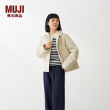MUJI女式 木棉混 棉服夹克 女款外套女装上衣 外衣 BD12GA6S 象牙色 S (155/80A)