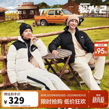 鸿星尔克羽绒服男女同款冬季立领时尚通勤加厚保暖外套情侣泡芙面包服上衣