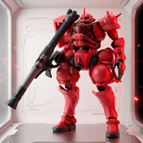 万代（BANDAI）HG 夏亚专用 红扎古高达GQUUUUUUX 跨时之战 拼装模型