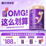 优博瑞霂圣元优博瑞慕1段2段3段婴幼儿配方奶粉 高乳清蛋白牛奶粉法国奶源 【新客礼包】1段0-6月400克