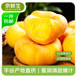 京鲜生平谷黄毛蟠桃 净重4.5斤 单果150g+ 软硬两吃 地标商品 源头直发