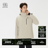 KOLON SPORT/可隆MIST轻量羽绒服 男士防水透湿户外防风轻薄鹅绒夹克 LHDJ5WNT21-LK 浅卡其 L 175/96A