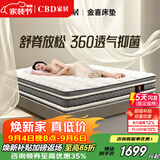 CBD家居乳胶床垫席梦思静音独袋弹簧软硬适中床垫乳胶垫金喜床垫 金喜（软硬适中）乳胶床垫 1800*2000