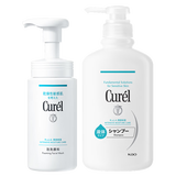 珂润（Curel）洗面奶温和清洁敏感肌男女士自营 保湿洁面泡沫150ml+洗发水420ml