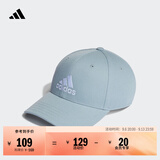 adidas经典百搭日常通勤运动遮阳棒球帽子太阳帽男女阿迪达斯官方 灰蓝/白   OSFW(女子)