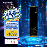 长城（Great Wall）海神鲨 1TB SSD固态硬盘 M.2接口(NVMe协议) PCIe4.0x4 TLC颗粒 GT745