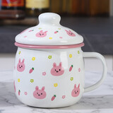 欧丽家 搪瓷搪瓷杯办公室水杯马克杯情侣杯儿童杯水杯