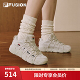 斐乐面包鞋丨FILA潮牌厚底增高老爹鞋女鞋透气出街通勤运动休闲鞋 燕麦色-T12W941206AOM 36